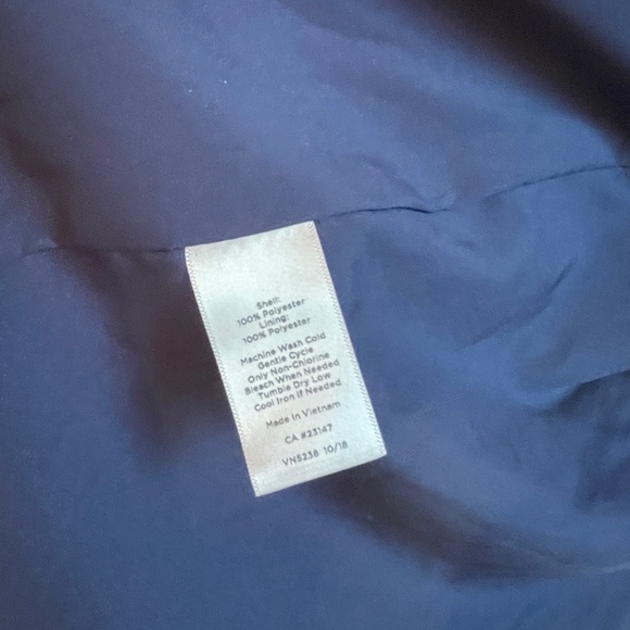 Talbots Petite 6P Navy Blue Floral Sheath Dress NWT Scalloped Neck - Picture 15 of 15